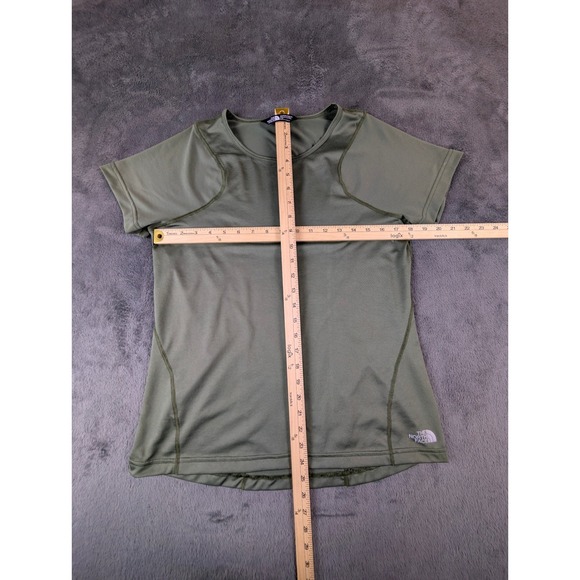 The North Face Women's‎ Green Performance T-Shirt Short Sleeve FlashDry Athletic - Picture 8 of 11